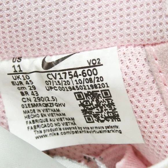*NICE* MEN'S NIKE AIR FORCE 1 EXPERIMENTAL RACER PINK SHOESSIZE 11